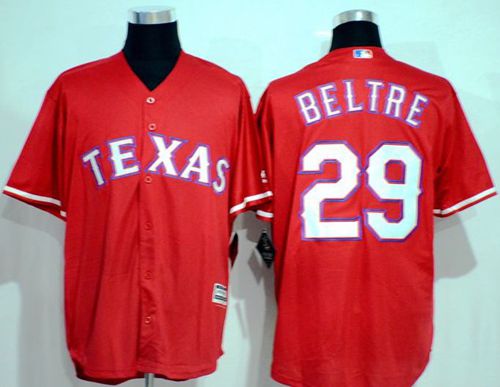Rangers #29 Adrian Beltre Red New Cool Base Stitched MLB Jersey - Click Image to Close